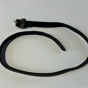 Elegant Black Leather Belt